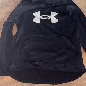 Under Armour Youth Black Pullover with White Logo